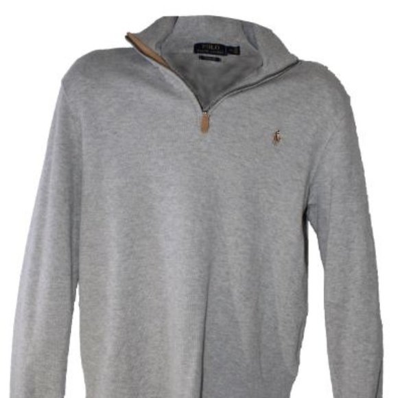 •Polo Ralph Lauren Pullover Quarterzip Sweatshirt• - Picture 1 of 4